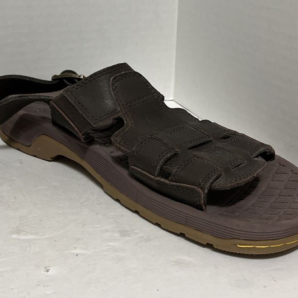 Doc Martens Men’s Size 12 Wharf AW004  Brown Sandals Ankle Strap Weave Woven - Picture 5 of 11